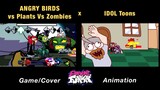 Corrupted Angry Birds & Botany | Plants vs Zombies | PVZ x Learn With Pibby x FNF Animation x GAME