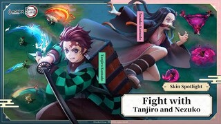 Skin Spotlight Tanjiro Kamado & Nezuko Kamado - Garena AOV (Arena of Valor)