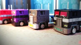 [Stop Motion Animation] Transformers Rubik's Cube ms Small Scale Optimus Prime Dress Up Show