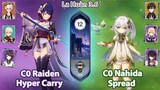 C0 Raiden Hyper Carry & C0 Nahida Spread | La Hoàn Thâm Cảnh Tầng 12 | Genshin Impact 3.6