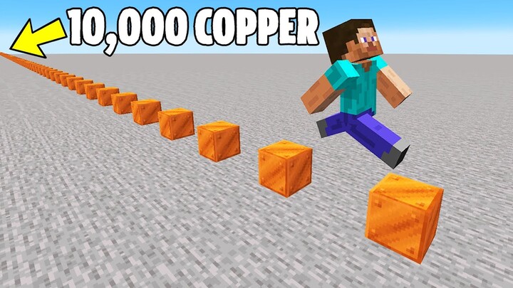Mining 10,000 Copper to Break a Minecraft Record