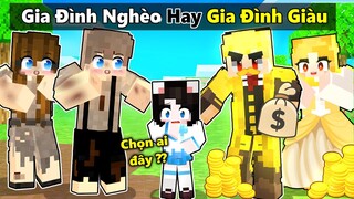 Mèo Simmy Được Gia Đình Siêu Nghèo Và Gia Đình Siêu Giàu Nhận Nuôi Trong Minecraft