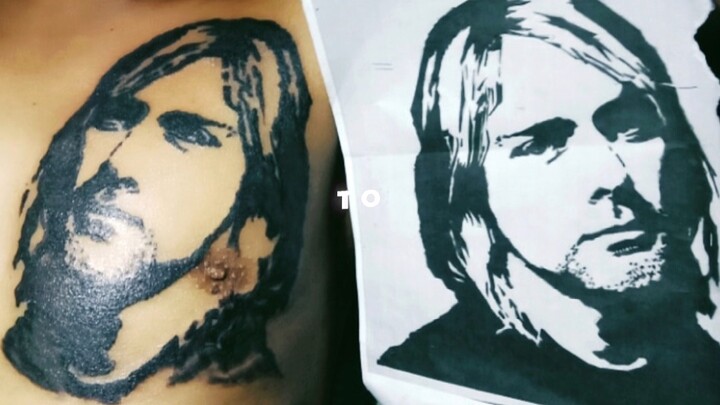 Curt cobain tatto tato tattoo tatoo