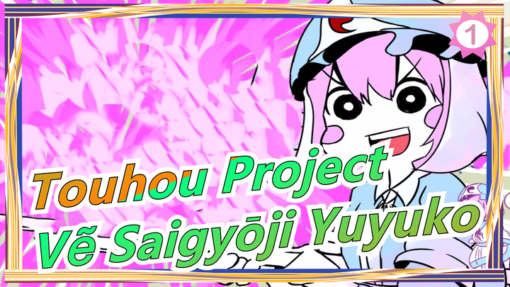 [Touhou Project/Vẽ tranh] Saigyōji Yuyuko đến rồi đây~_1