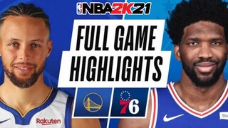 WARRIORS vs SIXERS I Full Game Highlights I November 23, 2021 I Regular Season I NBA2k21