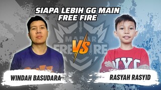 Windah Basudara vs Rasyah Rasyid: Skill Siapa Lebih GG Main FF? | Mabar Free Fire Match 104 #short