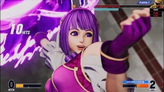 KOF15　チャンピオン　アテナ　１１HIT６割コンボ　直前のラモンの２１Hitコンボも上手い