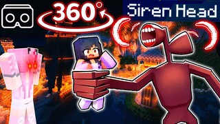 360° POV you're APHMAU trying to escape SIREN HEAD while stuck on ONE BLOCK!