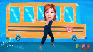 The Wheels On The Bus Dance CHALLENGE Mash-Up | Head Overlay Special Effects
