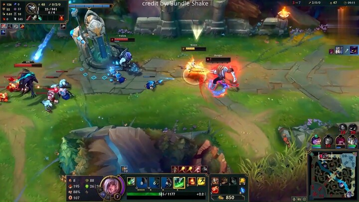 Vayne lăn lóc trúng người darius cho lên bảng ăn hành #game