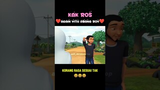 KAK ROS DENGAN ABANG ROY🤔🤔😭 #kakros #upinipin #abangroy #lovestory #shorts #foryou