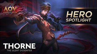 Thorne Hero Spotlight - Garena AOV (Arena of Valor)