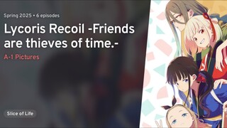 Lycoris Recoil: Friends Are Thieves of Time Eps 1 Sub Indo