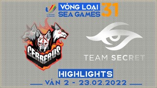 Highlights CES vs TS [Ván 2][Vòng Loại Seagame31 - Vòng 2][23.02.2022]