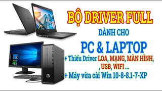 DRIVER WIN 7 8 10 2021 |  Link Tải Và Hướng Dẫn Cách Cài Full Driver Máy Tính Cài Win 10 8 7 XP Full