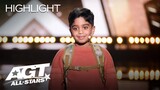 7-Year-Old Aneeshwar Kunchala Wins The Judges' Hearts With a Moving Message | AGT: All-Stars 2023