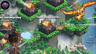 cara gampang ratain base tambang goblin || Clash of Clans Gameplay