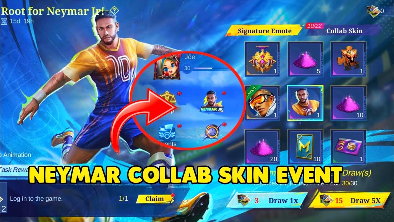 MLBB X Neymar Jr Collab skin - - Mobile Legends: Bang Bang