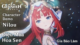 GENSHIN PV | Character Demo - Nilou (CV : Kanemoto Hisako) - Điệu Múa Hoa Sen (JP Dub - Vietsub)