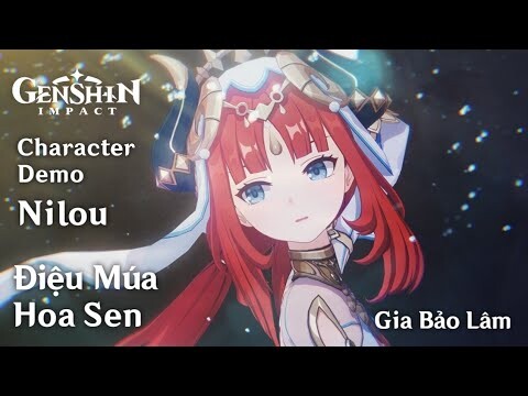 GENSHIN PV | Character Demo - Nilou (CV : Kanemoto Hisako) - Điệu Múa Hoa Sen (JP Dub - Vietsub)