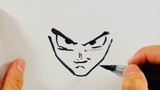 I drew Sun Wukong [Dragon Ball] with a brush