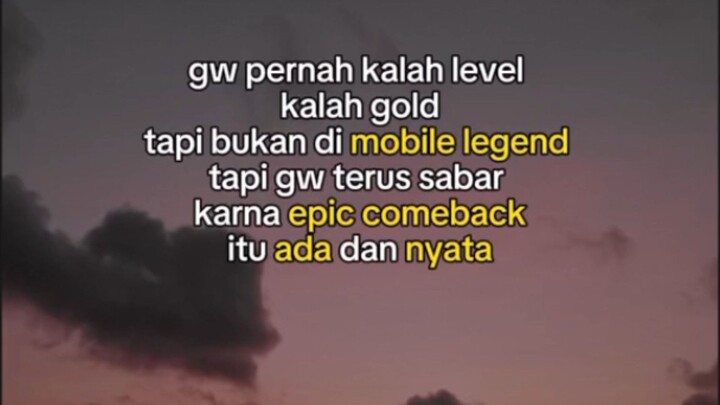 cuma mobile legend kok