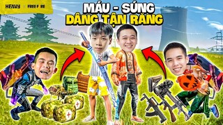 Đấu rank cực khó chỉ với 2 người loot đồ và 2 người bắn | HEAVY Free Fire