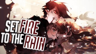 Nightcore  Set Fire To The Rain Rock Version