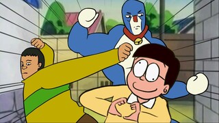 Nobita: "Nghe mình nói cảm ơn cậu"
