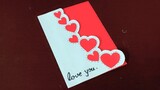 Beautiful Handmade Valentine's Day Card Idea / DIY Greeting Cards for Valentine's Day card