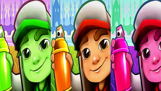 Subway Surfers PRAGUE การเล่นเกมที่ยาก! ปฏิกิริยาสี! HD