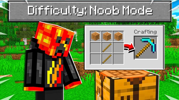 So I Added a "Noob Mode" difficulty to Minecraft...
