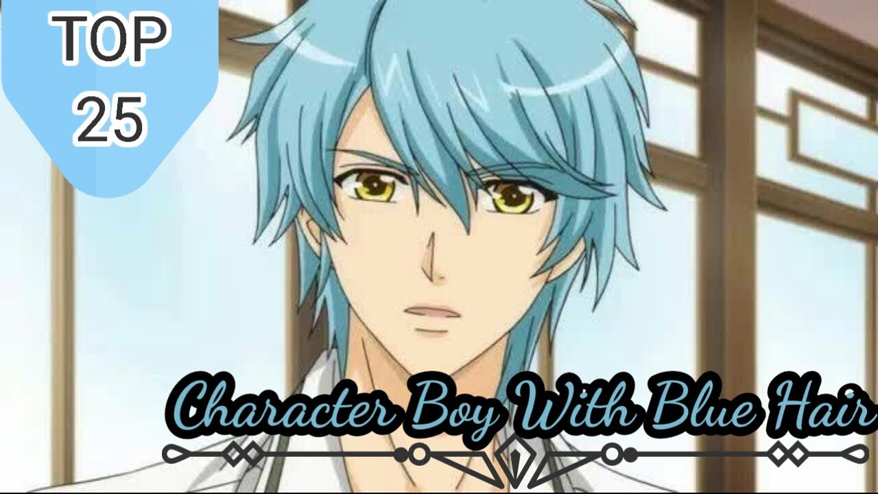 Anime Boy Blue Hair Starring Side Stock Illustration 1577171905   Shutterstock