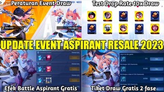 UPDATE FULL INFO EVENT ASPIRANT RESALE 2023! PERATURAN DRAW, PRIZEPOOL SKIN, DAN TICKET DRAW GRATIS