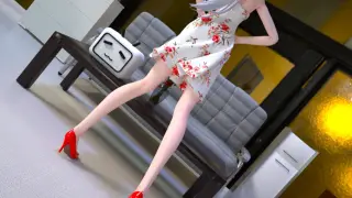 [MMD]Chika Dance by Yowane Haku in a short dress
