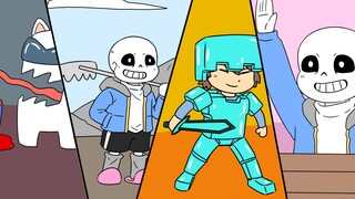 【ask】猪八戒sans！钻石铠甲福！sans:我知道！耗子与大家的Among Us！