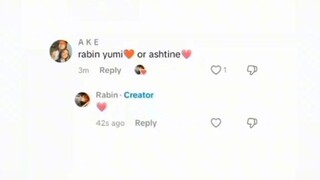 ganyan dapat Ashbin piliin nyo isat isa 💞