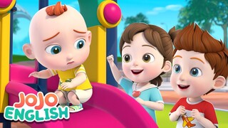 Playtime on the Slide | Learn English | Nursery Rhymes & Kids Songs | JoJo English - Family Playroom