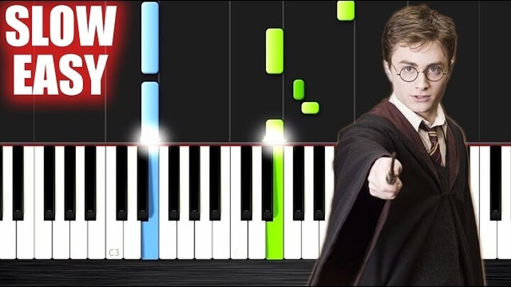 Harry Potter Theme - Very Easy Piano Tutorial Slow (Hedwig'S Theme) - How  To Play (Synthesia) - Bilibili