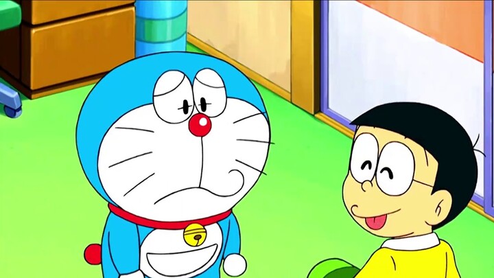 Doraemon: The blue fat man uses a magical machine to create clouds and fly into the sky