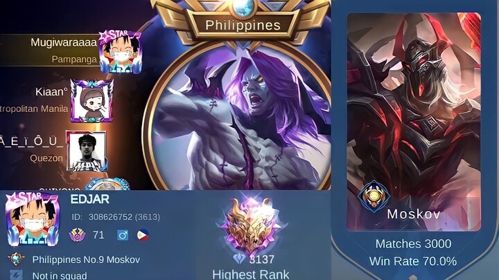 TOP 1 GLOBAL MOSKOV | TOP 1 PHILIPPINES INTRO🔥