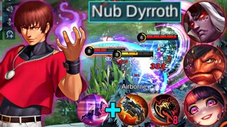 THIS IS HOW YOU COUNTER META HEROES IN RANK USING DYRROTH🔥| BEST BRUTAL ONE SHOT BUILD MLBB
