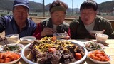 cuộc sống Hàn Quốc  -  bữa ăn thịnh soạn tại đồng quê