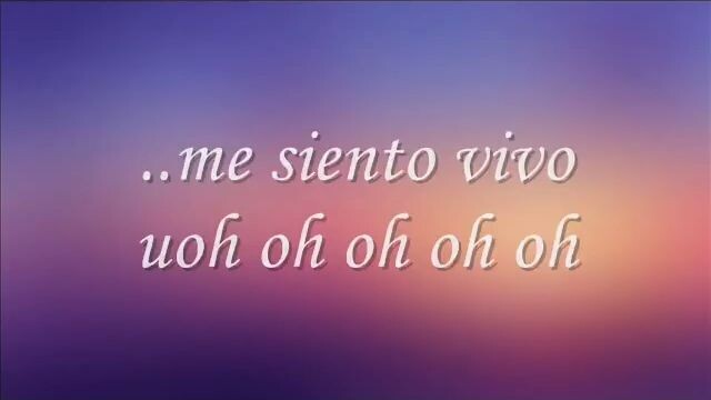 Me siento vivo