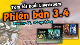 Tóm tắt Livestream phiên bản 3.4 | Phiên bản Tết 2023 và nhiều phần quà | Bùng nổ banner nửa sau