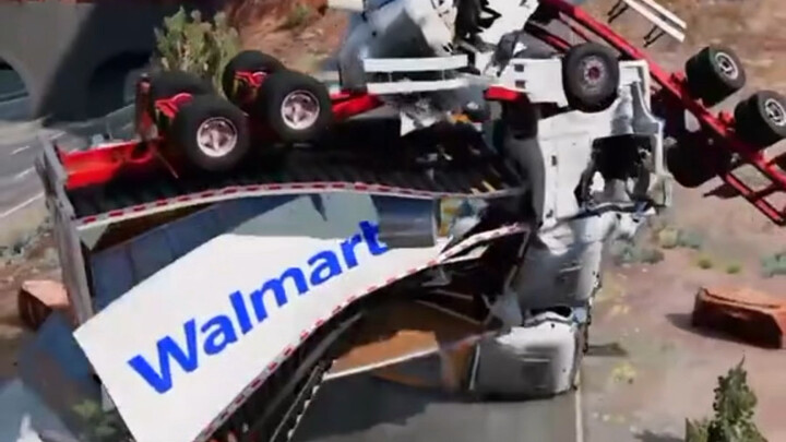 How many trucks are needed to stop the rolling steel coils #car accident simulator #speed bumps for 