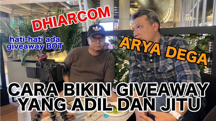 TUTORIAL GIVEAWAY DAN CARA MEMULAI YOUTUBE - KOLABORASI ARYA DEGA DAN DHIARCOM. AWAS ADA BOT.