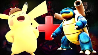 WHO WILL WIN ?  PIKACHU VS BLASTOISE - POKEMON FIGHT - ANIMON