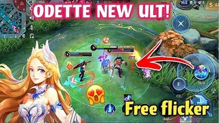 ODETTE NEW ULTIMATE REVAMP!😍FREE FLICKER DURING ULT!🤯🔥Mobile Legends