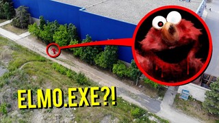 DRONE CATCHES ELMO.EXE AT ABANDONED MOVIE THEATRE!! (ATTACKED)